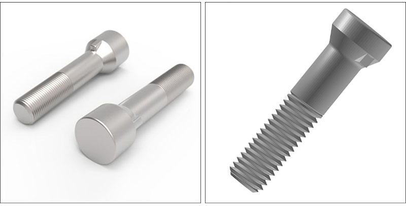 Cylindrical countersunk head nib bolts