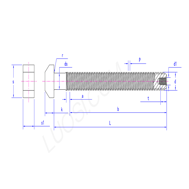 T head and half hollow anchor Bolt