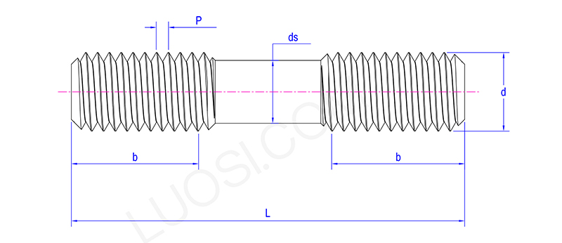 Precision Engineered Double End Studs Precision Engineered Double End Studs