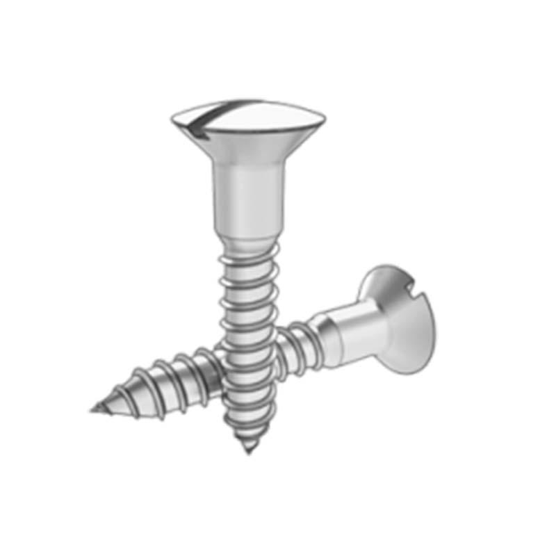 سلاٹڈ اٹھائے ہوئے کاؤنٹرکونک ہیڈ لکڑی کا سکرو